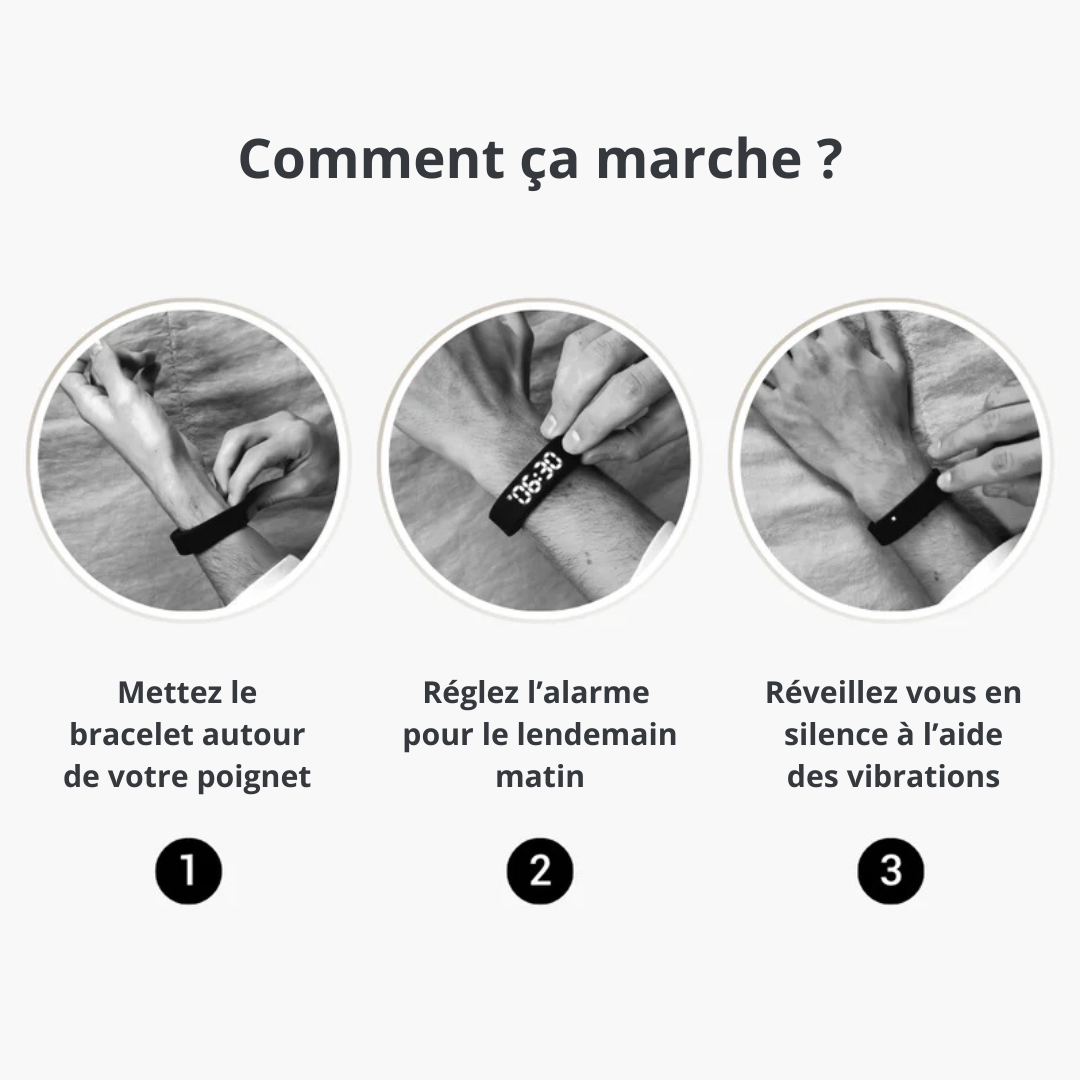 Réveil Bracelet Vibrant - Malozy